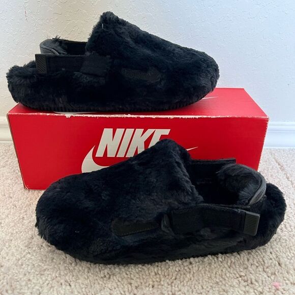 Nike Calm Mule Slide Black Athletic Slides Slippers - Picture 1 of 9